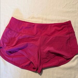 lululemon athletica Magenta Athletic Shorts